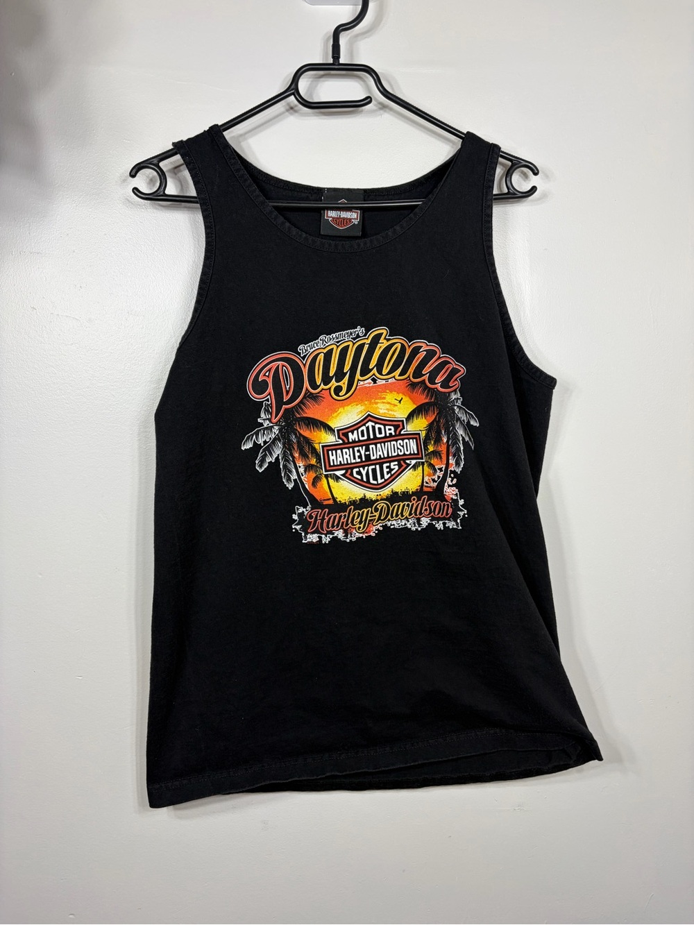 Harley Davidson Tank Top Bruce Rossmeyer’s Daytona Beach FL Large